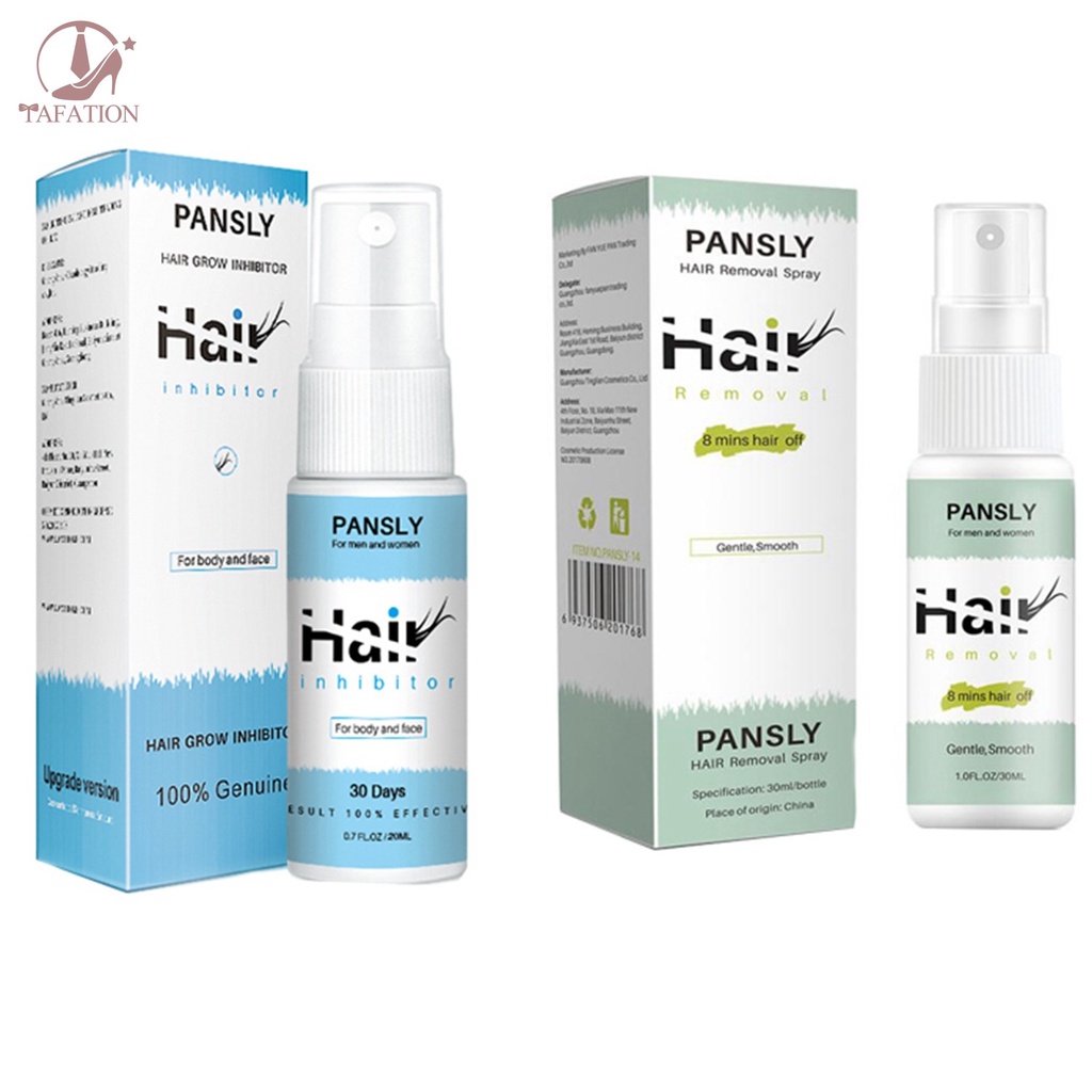 PANSLY Painless Hair Removal Liquid 30Ml+Hair Growth Inhibitor 20ML for Beard Bikini Intimate