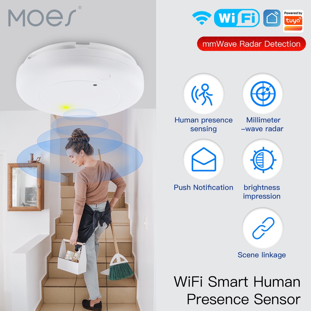 Tuya Smart WiFi Dynamic and Static Human Sensor Millimeter Wave Radar ...