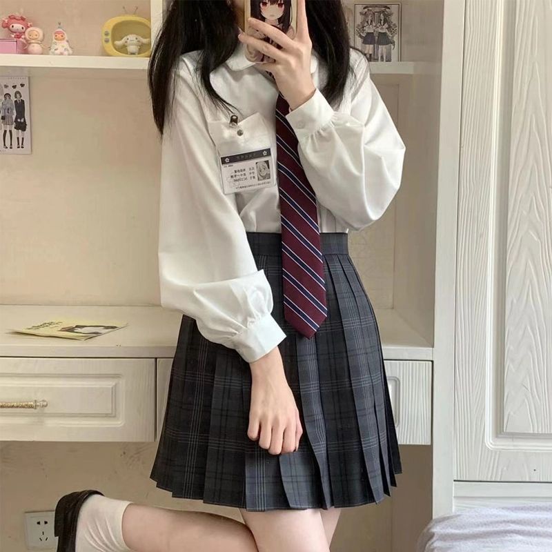 Female shirts Original jk uniform white shirt female Japanese college ...