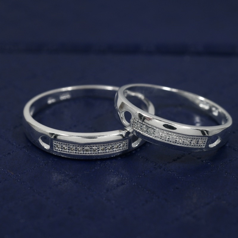 KS silver original 925 italy silver CP105 (couple ring) | Shopee ...