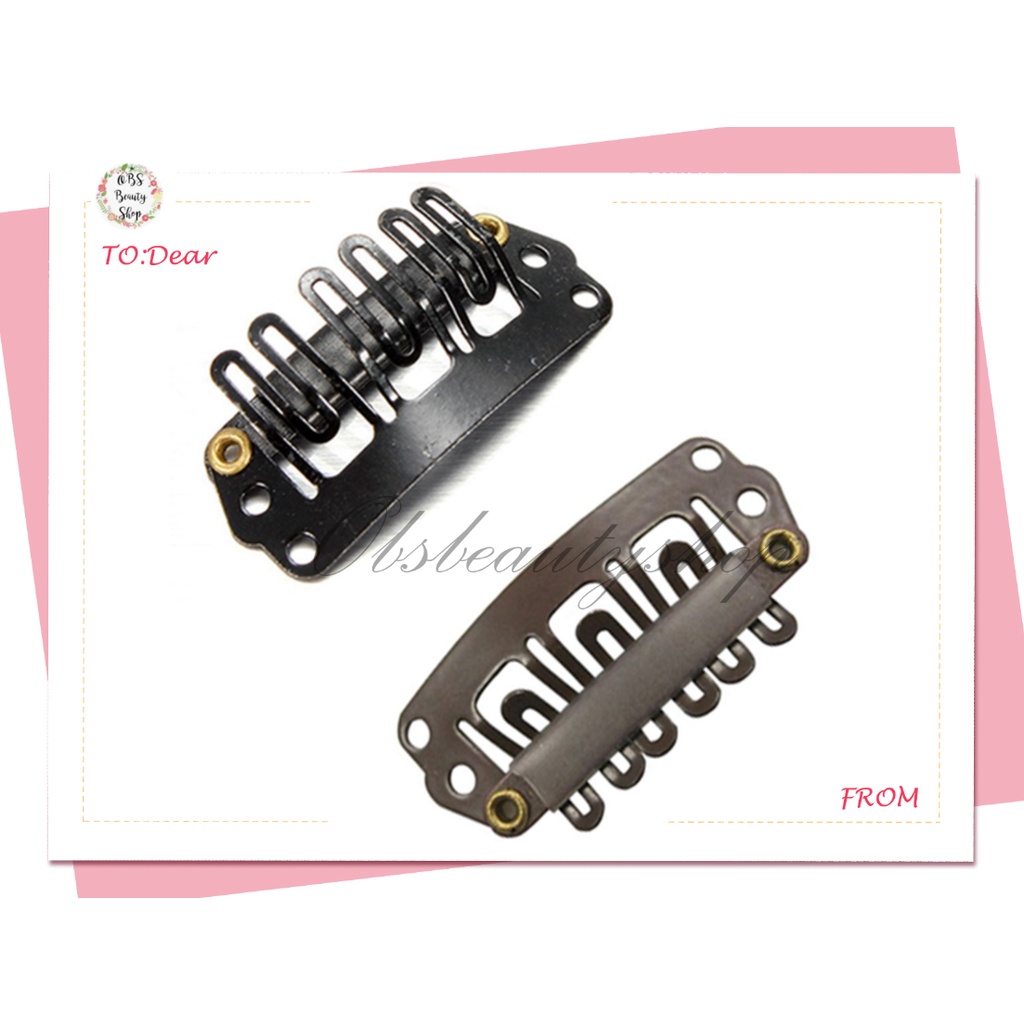 1pc Metal Clips For Hair Extensions Weft Clip-On Wig | Shopee Philippines