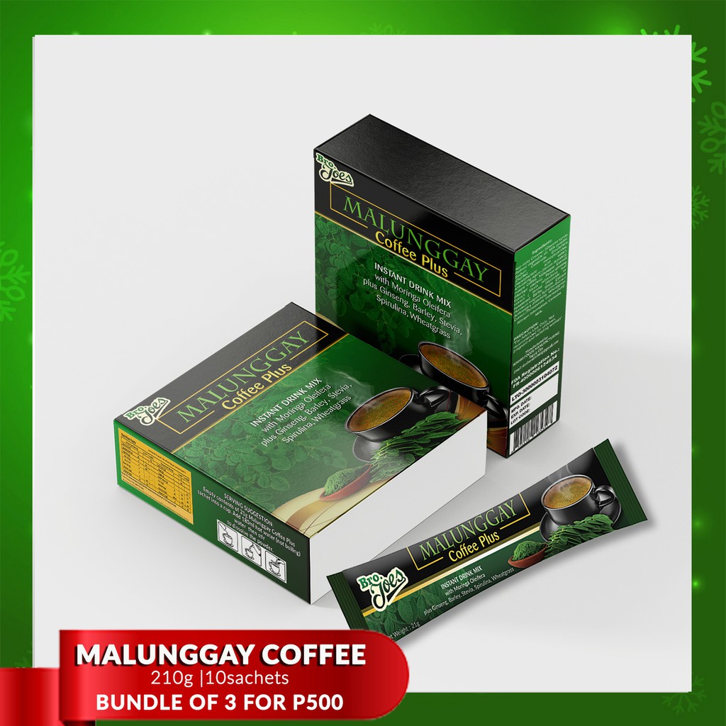 BRO JOES MALUNGGAY COFFEE PLUS - HEALTHY COFFEE, NO SUGAR ADDED, FDA ...