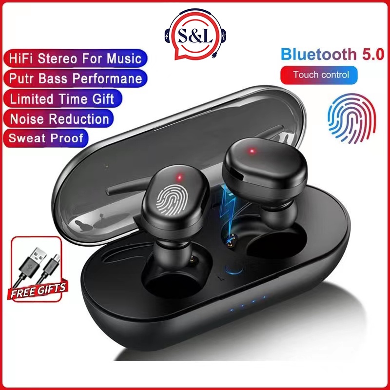 Y30 TWS Bluetooth Earphones Sports Headset 5.0 Stereo Game HeadPhones