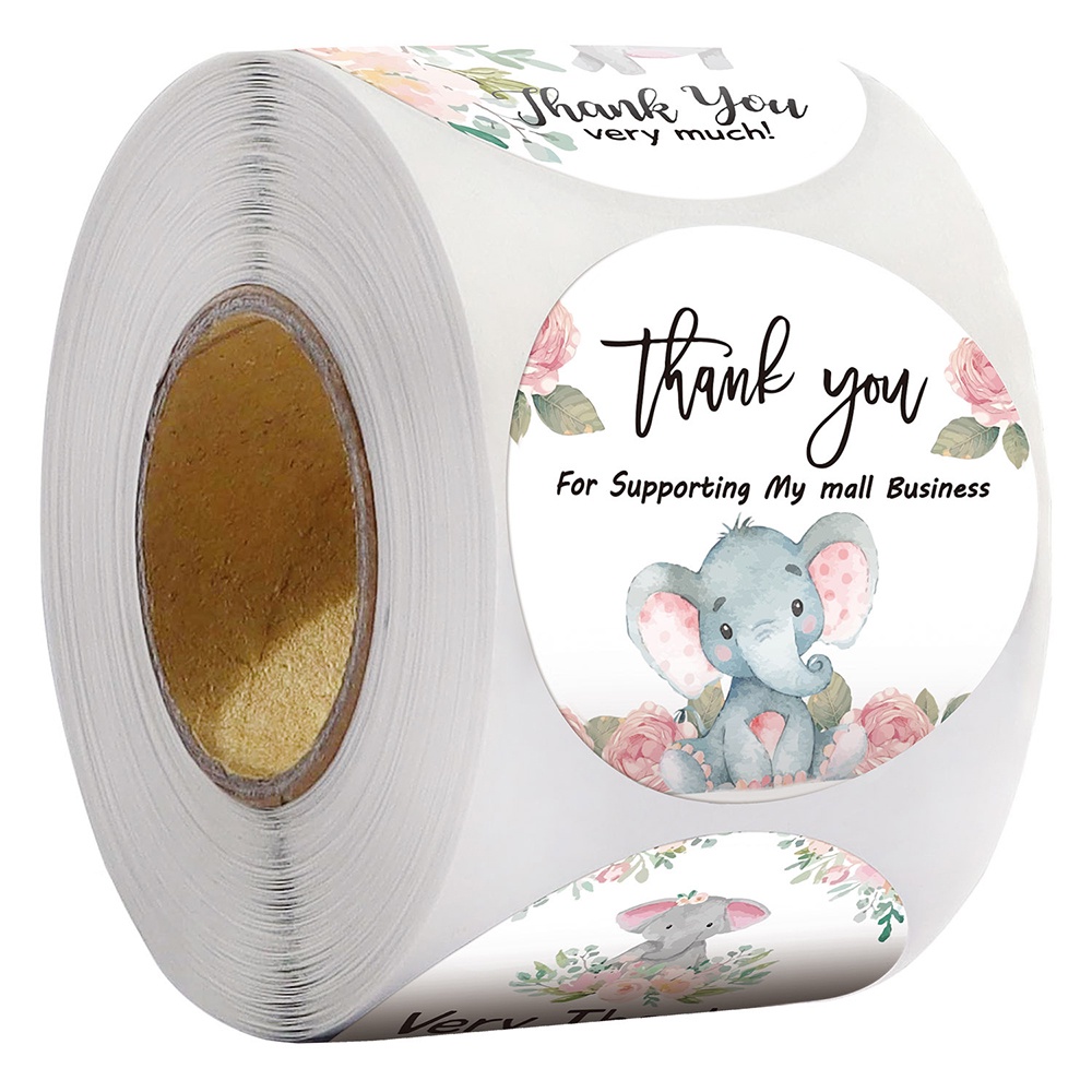 500pcs Thank You Stickers Labels Seals Thank You for Supporting My ...