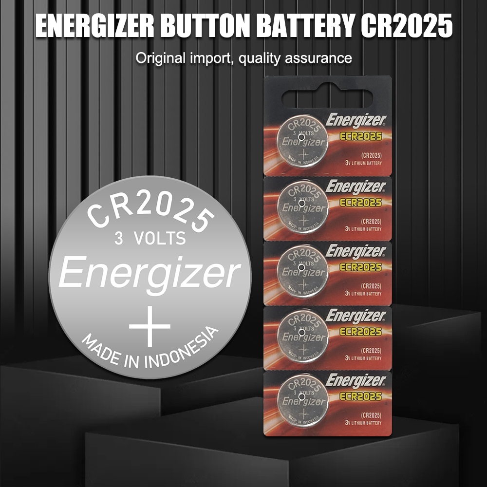 5PCS 100 Original Energizer CR2025 DL2025 DL/CR 2025 Lithium Battery