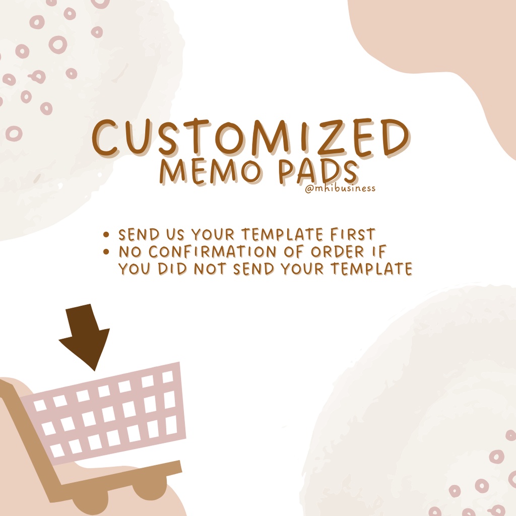 CUSTOMIZED MEMO PADS AESTHETIC 30 60 PIECES Shopee Philippines