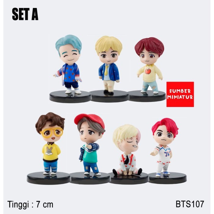 Bts Mini Figure Set / BTS BT21 Chibi Character Cake Decoration Contents ...