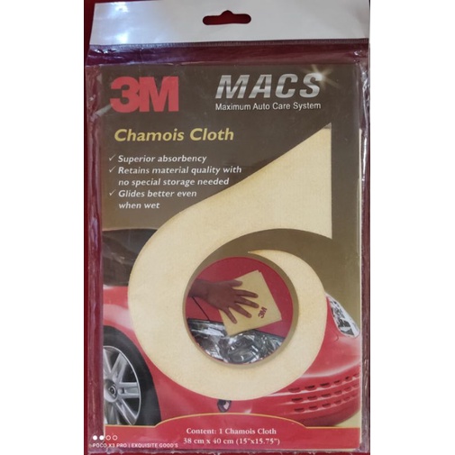 3M CHAMOIS CLOTH ORIGINAL MaximuM AutO CarE SysteM Shopee Philippines