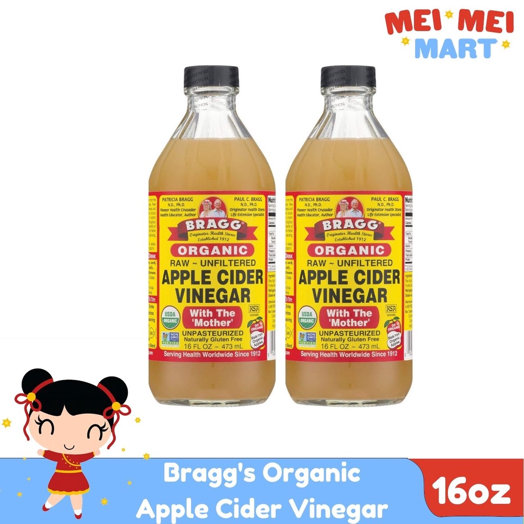 Bragg's Organic Apple Cider Vinegar good for Weight loss 16oz 320z