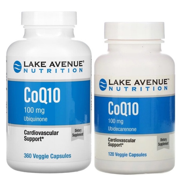 Lake Avenue Nutrition, CoQ10, USP Grade, 100 mg Ubiquinone , 120 or 360 ...