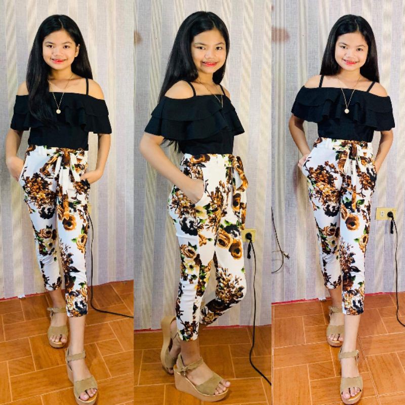 snugKids Girls Elegant Fashion Terno Top+ Floral pants 10 to 13 years ...