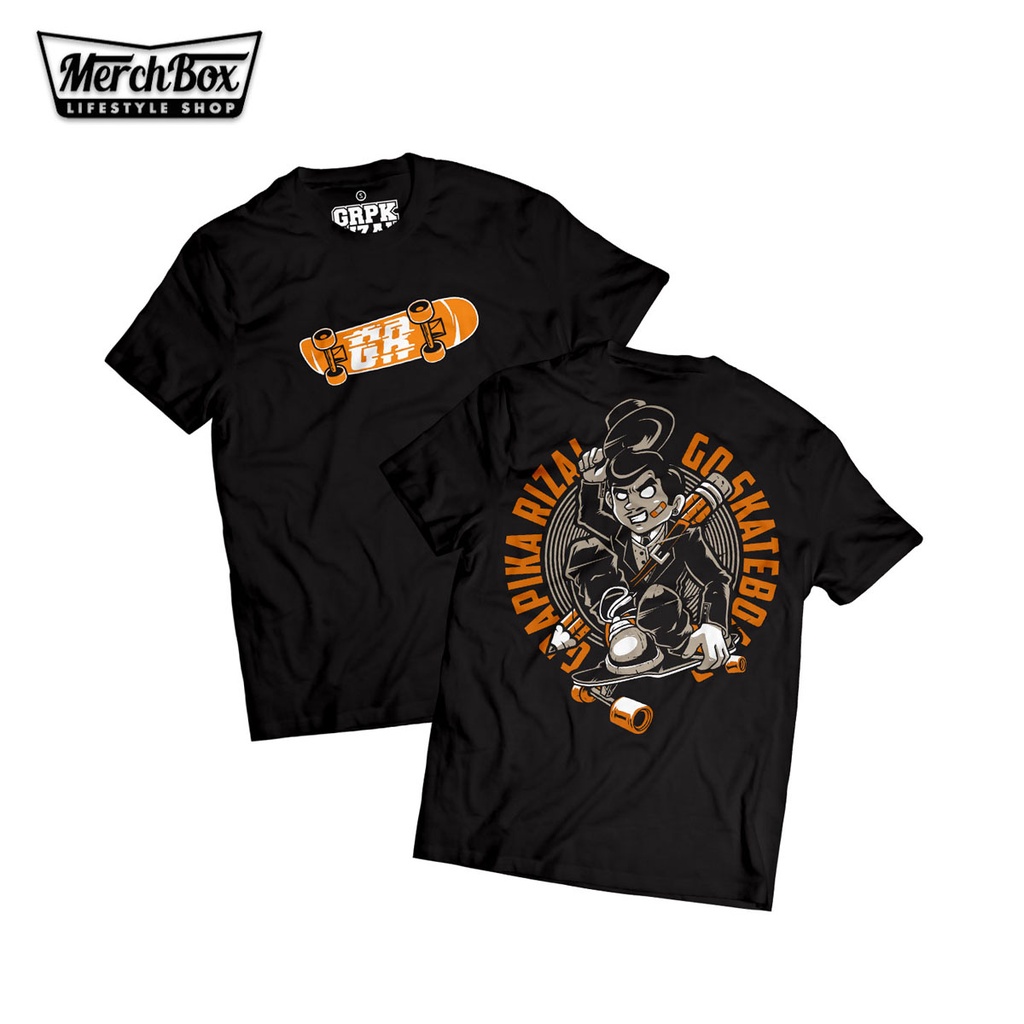 GRAPIKA RIZAL - GR Skate V2 (Black/T-shirt) Free Sticker | Shopee ...