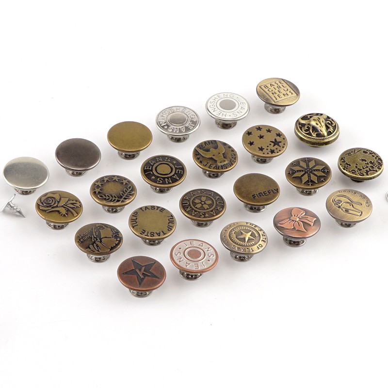 Jeans Button Tack Buttons Replacement Craft Working Kit Send the box ...
