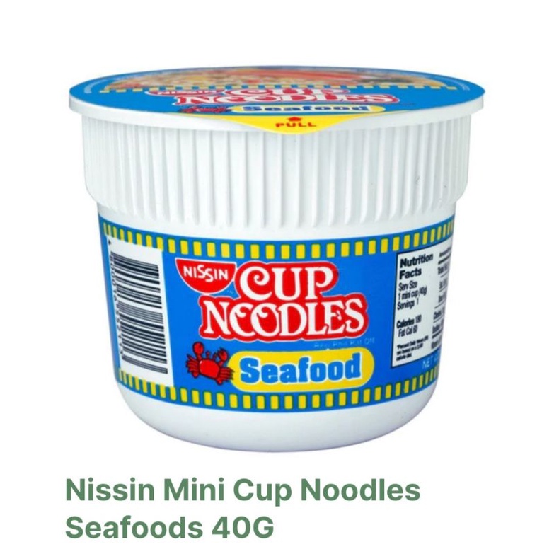 Nissin Mini Cup Noodles 40g Shopee Philippines