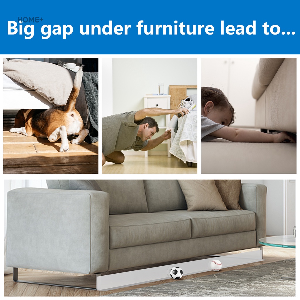 PVC Under Couch Blockers Cuttable Sofa Baffle Avoid Toys Sliding Under