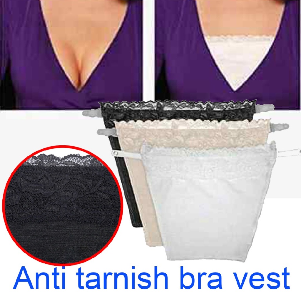 Lace Privacy Invisible Bra Cleavage Cover Up For Low Neckline Lace