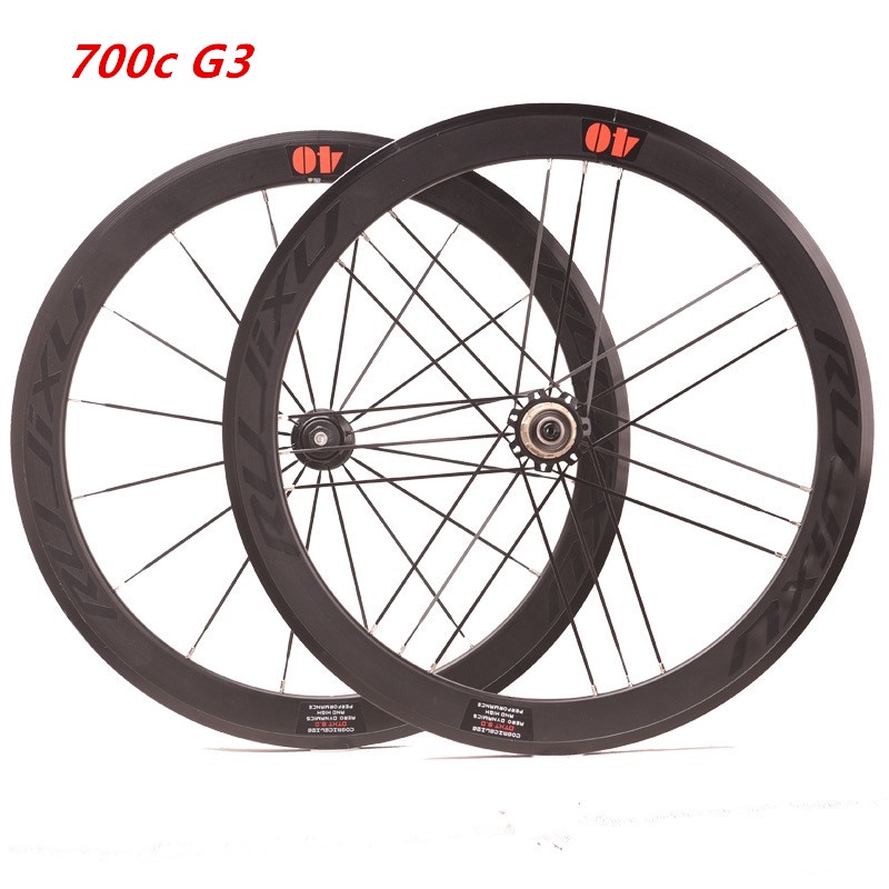 700C Super loud RUJIXU 16/21holes ( G3) Road bike wheels 40mm rim brake ...