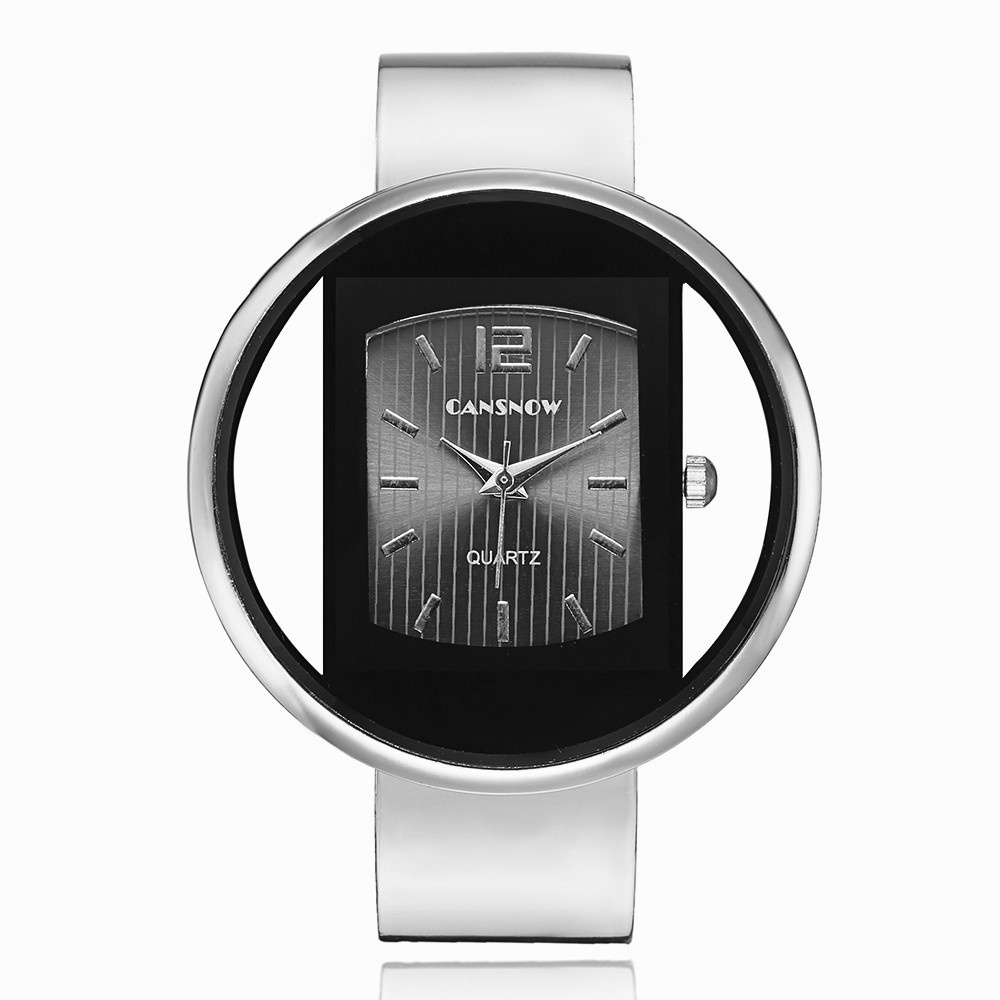 Luxury Fashion Gold Women Unique Hollow Quartz Bangle Watch | Shopee ...