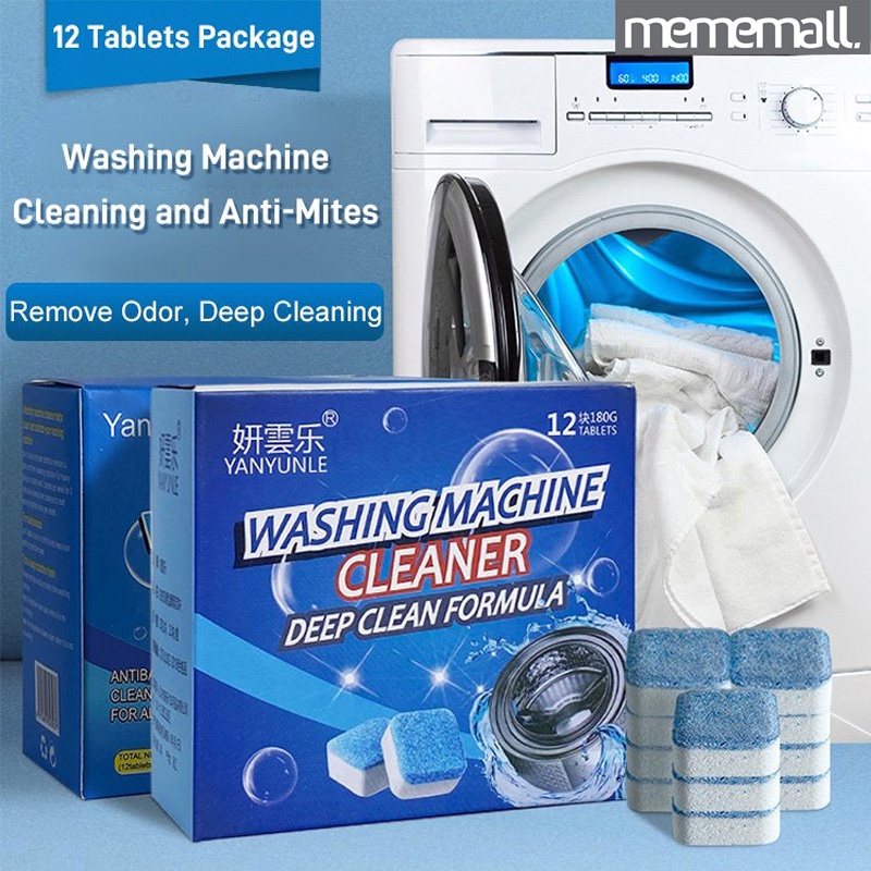 COD Washing Machine Cleaner 12 Tablets Water Tank Effervescent Tablets ...