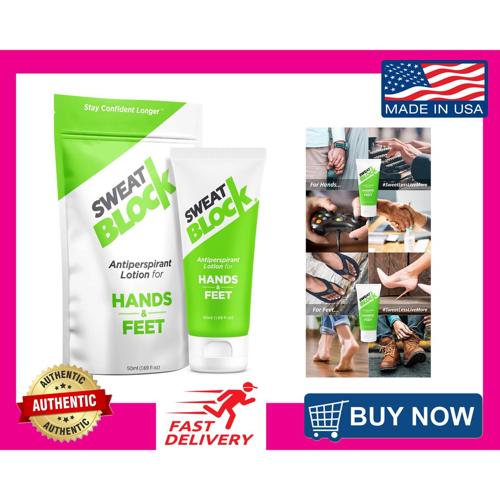 Sweatblock Antiperspirant Lotion for Excessive Sweating of Hands and