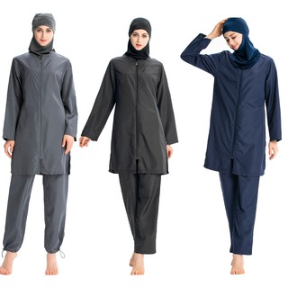 Muslim Swimwear 2022 New Hijab Femme Musulman Muslim Swimming Suit For  Women Burkini Femme Musulmane Islam Modest Plain Abayas
