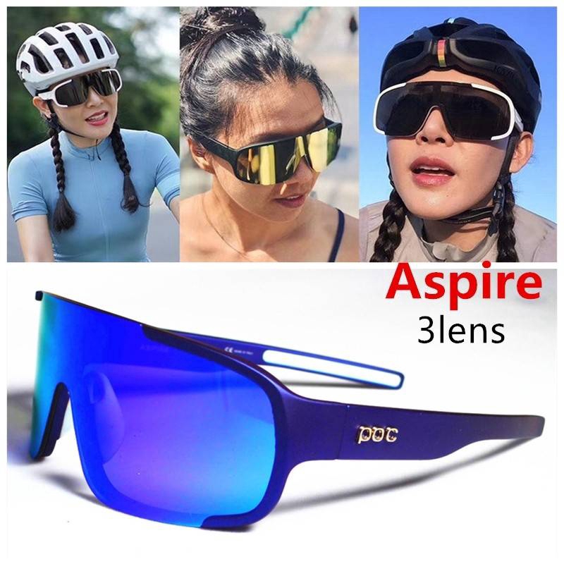 Men's Poc Glasses Cycling Sunglasses Men Poc Sports Cycling Glasses Mtb  Bike Sunglasses Active Sunglasses ASPIRE full-coated bicycle goggles