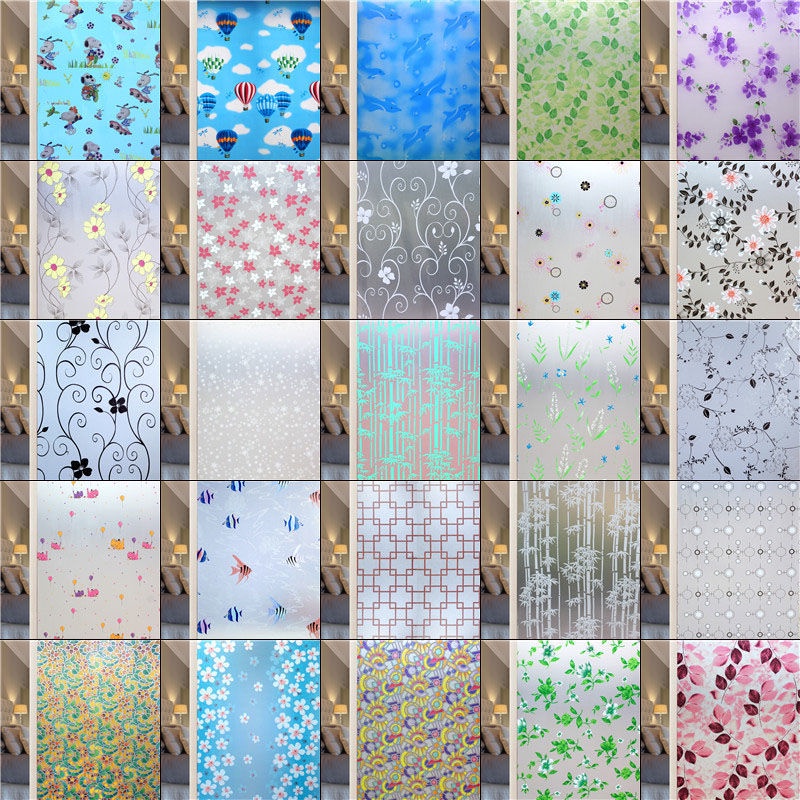 45/60CM Frosted glass paste transparent opaque selfadhesive shading window paste toilet