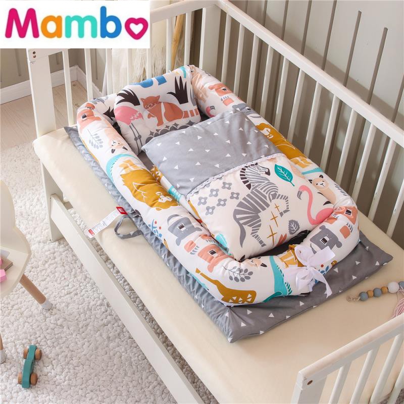 Mambobaby Baby Newborn Crib Set Pillow And Blanket Bed Snuggle Nest For Infant Shopee Philippines