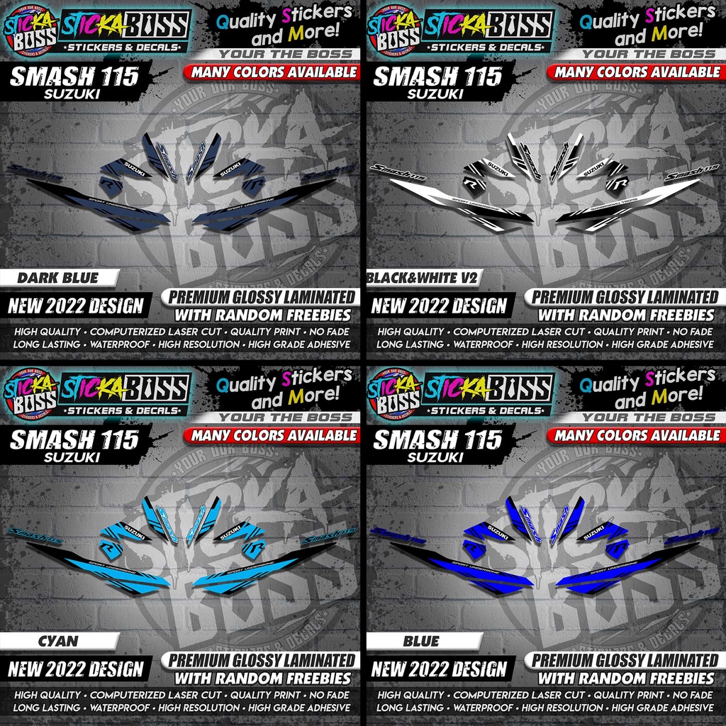 STICKER DECALS for SMASH 115 (NEW 2022 DESIGN) By STICKABOSS ( SOFIE ...