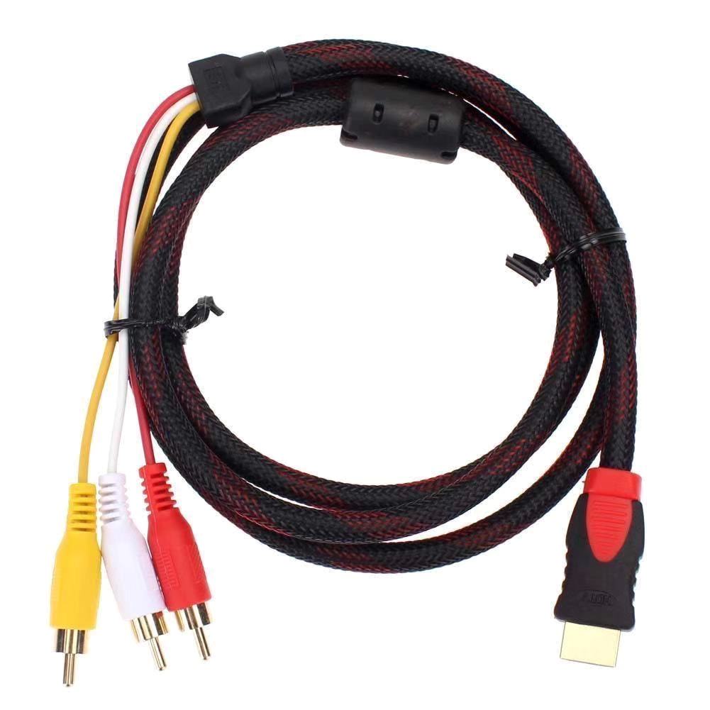 5 feet HDMI Male to 3RCA AV Composite Male Connector Transmitter(NO