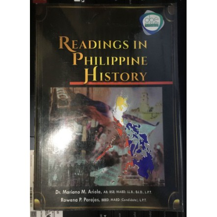 [College History Book] READINGS IN PHILIPPINE HISTORY by Dr. M.M Ariola ...