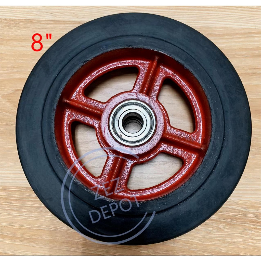 Rubber Wheel Gulong Pushcart Kartilya 6inch 8 Inch 10inch 12inch Price Per Piece Shopee