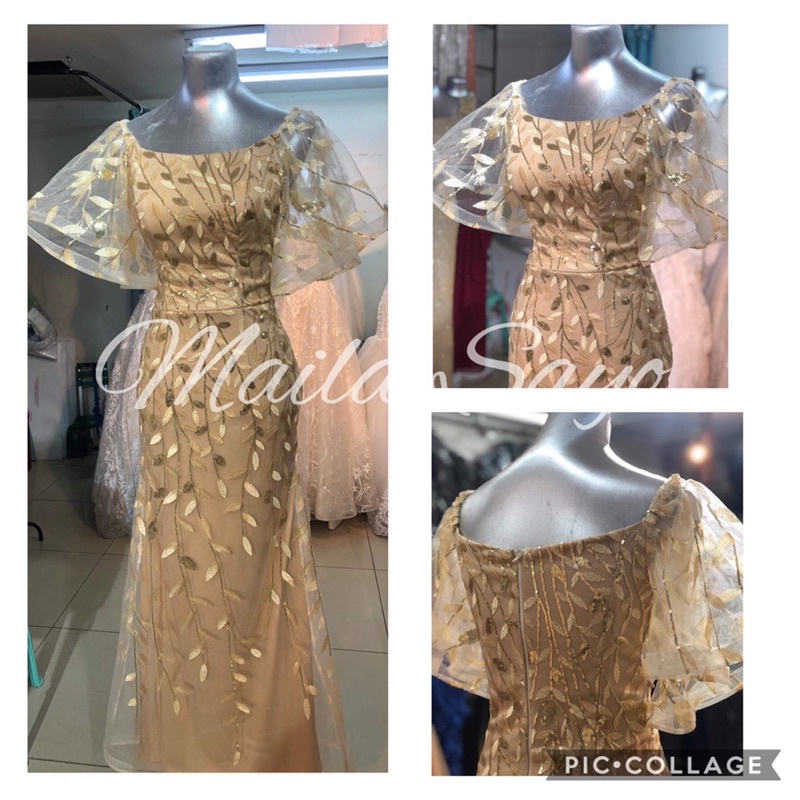 Shane Style Mother Gown Ninang Dress Principal Sponsor | Shopee Philippines