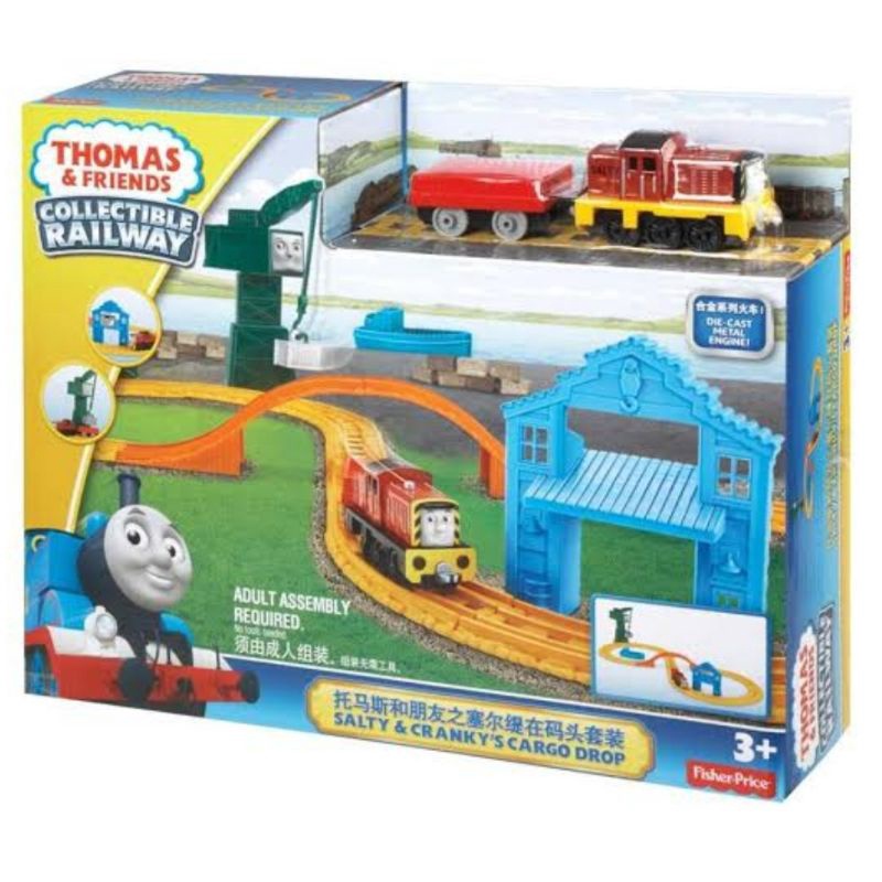 Thomas & Friends Collectible Railway Salty & Cranky's Cargo Drop ...