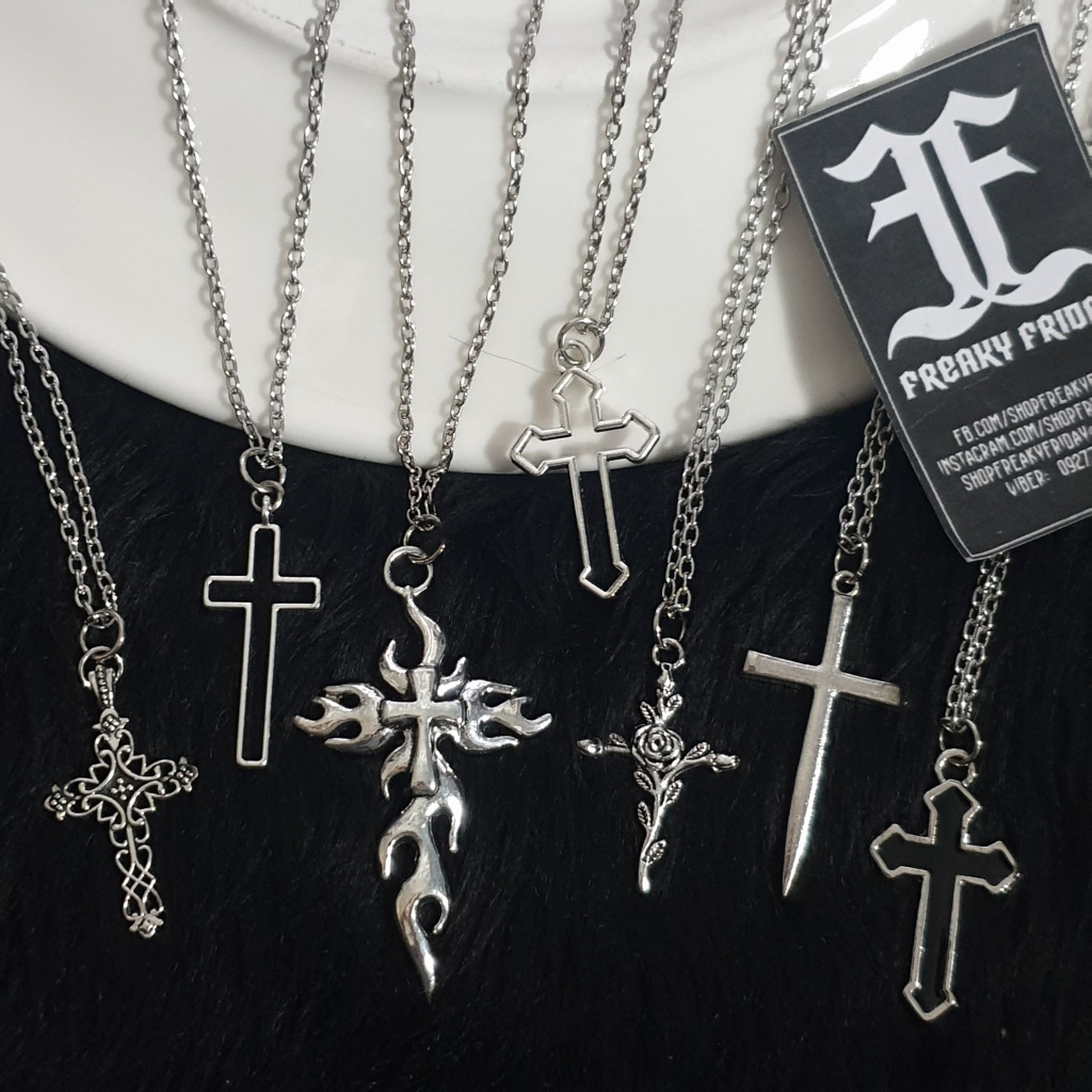 Cross Charm Chain Necklace Shopee Philippines
