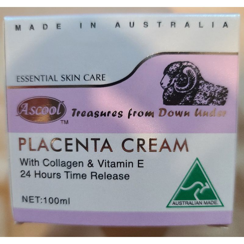 Ascool Placenta Cream with Collagen  Vitamin E 24H Time Release  (Australian Made) Shopee Philippines