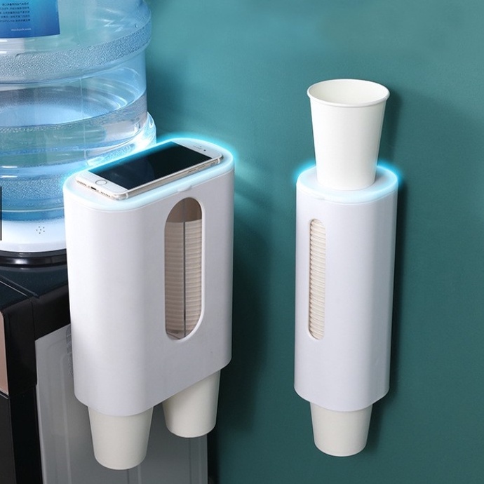 Paper Cup Storage Stand Water Cup Coffee Cup Dispenser Container Self ...