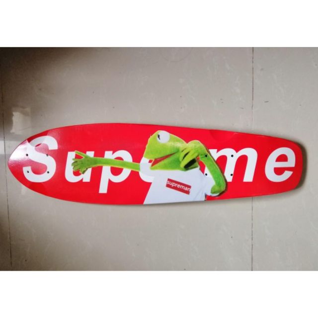 Skateboard Authentic Supreme Kermit the frog fish tail deck