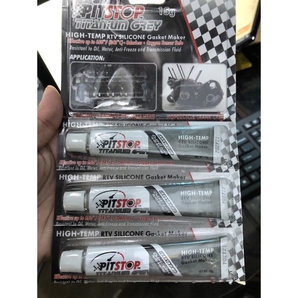 PITSTOP HighTemp RTV Silicone Gasket Maker 15 grams 1PCS ONLY Shopee