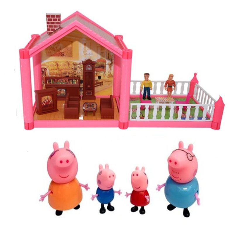 Peppa Pig Toys Pretend Play Set Series Come With Peppa Family And ...