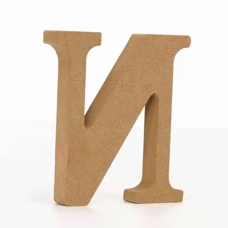 26 Letters Thick DIY Handicrafts Wood Color Wooden Letters Shopee