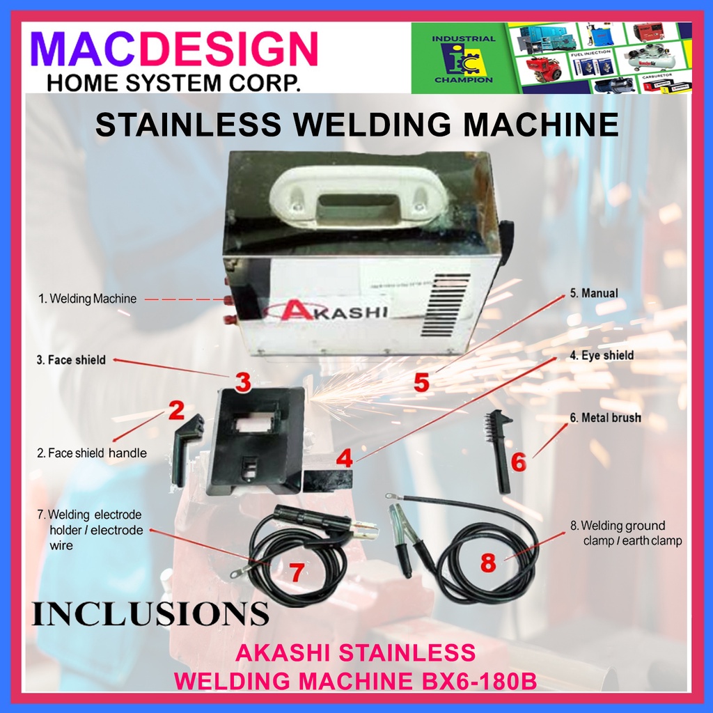 AKASHI BX6-180B STAINLESS WELDING MACHINE | Shopee Philippines