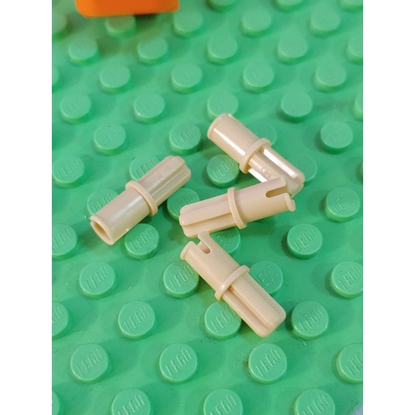 Lego parts Tan technic axle 1 with pin without friction ridges ...