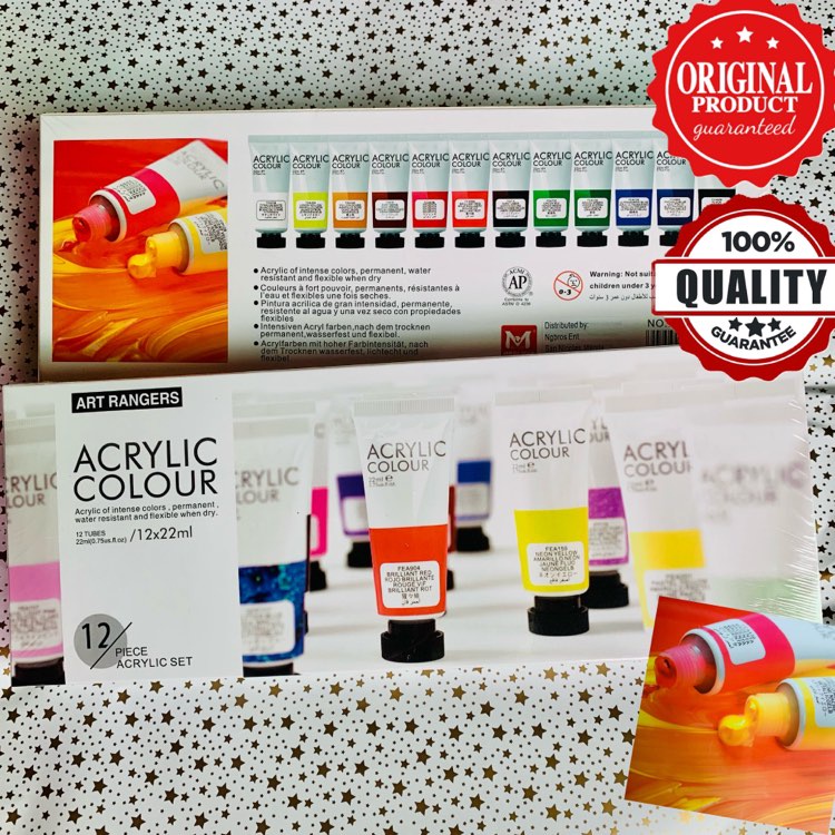 ART RANGERS Acrylic Colour Set 12 Tubes (12x22ml) | Shopee Philippines