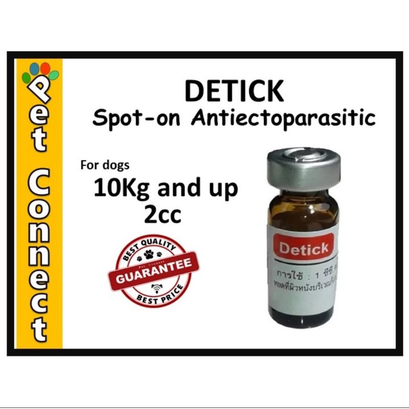 Detick Anti Tick & Flea for Medium Breed Dogs and Cats | Shopee Philippines