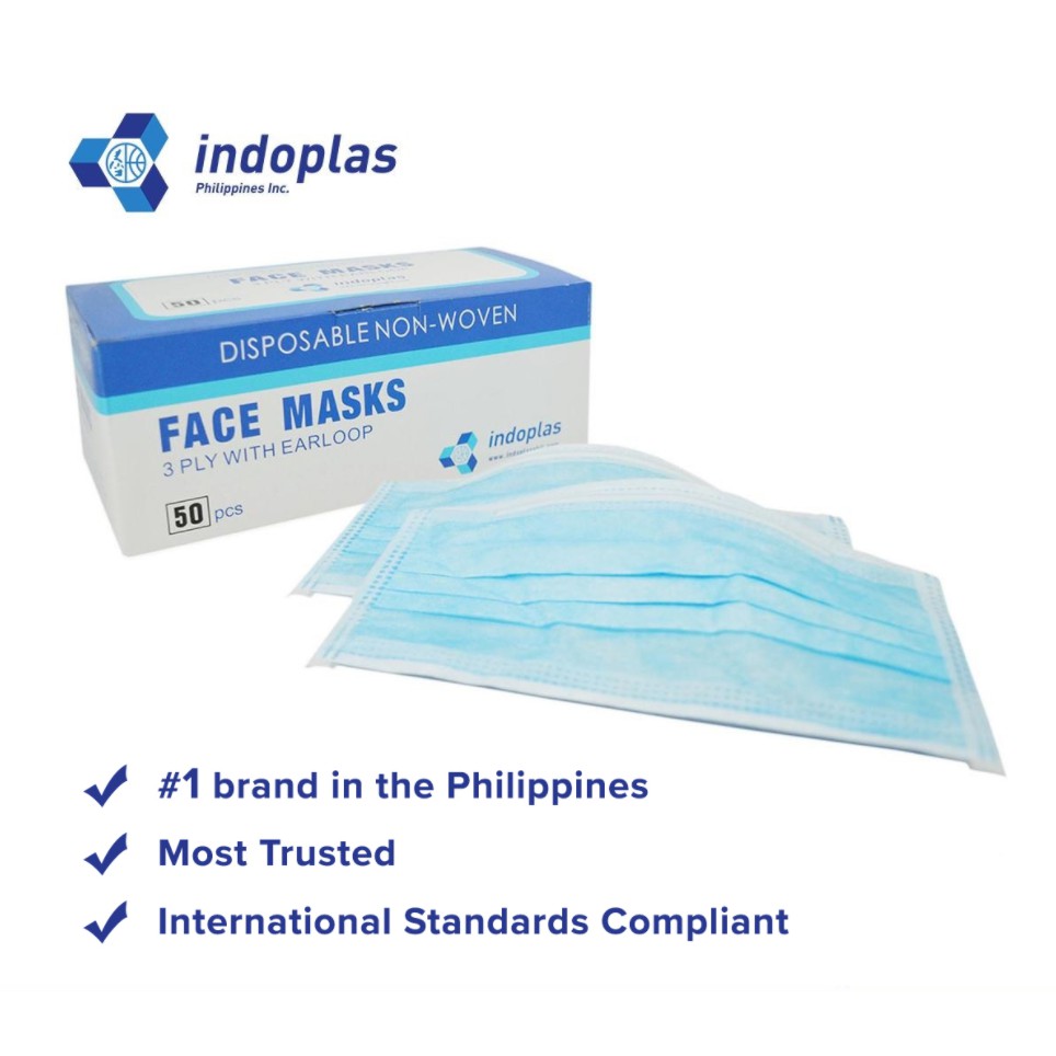 Made in the Philippines 3Ply Disposable Face Mask 50 Pieces Medical