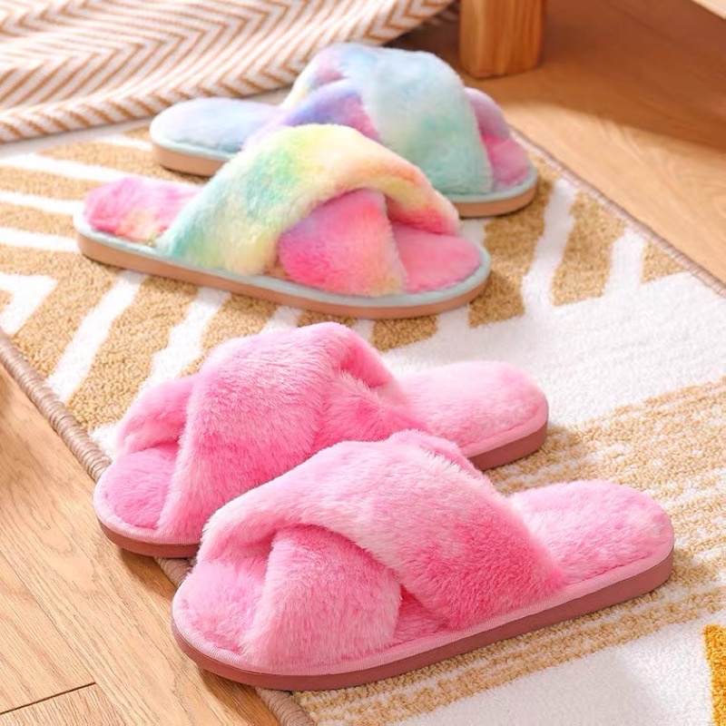 Rainbow slippers online