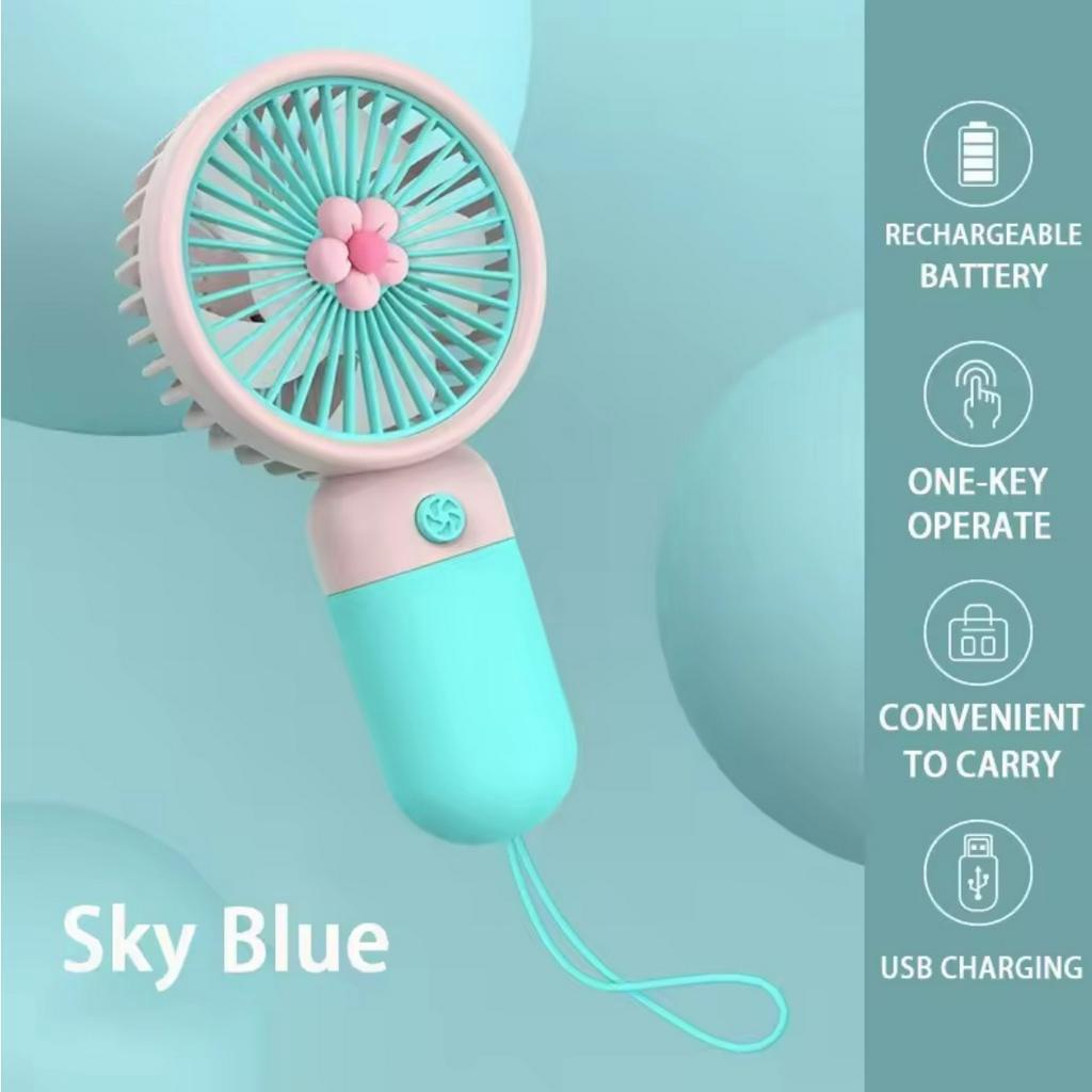 Portable Handheld Fan USB Chargeable Mini Fan Office Student Electric