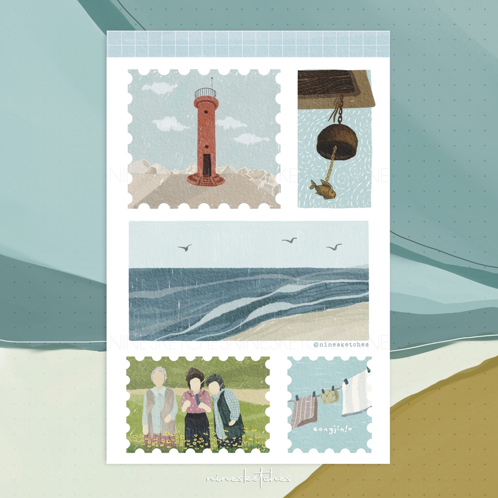 HOMETOWN CHACHACHA / GONGJIN Planner and Journal Sticker Sheets by Nine ...