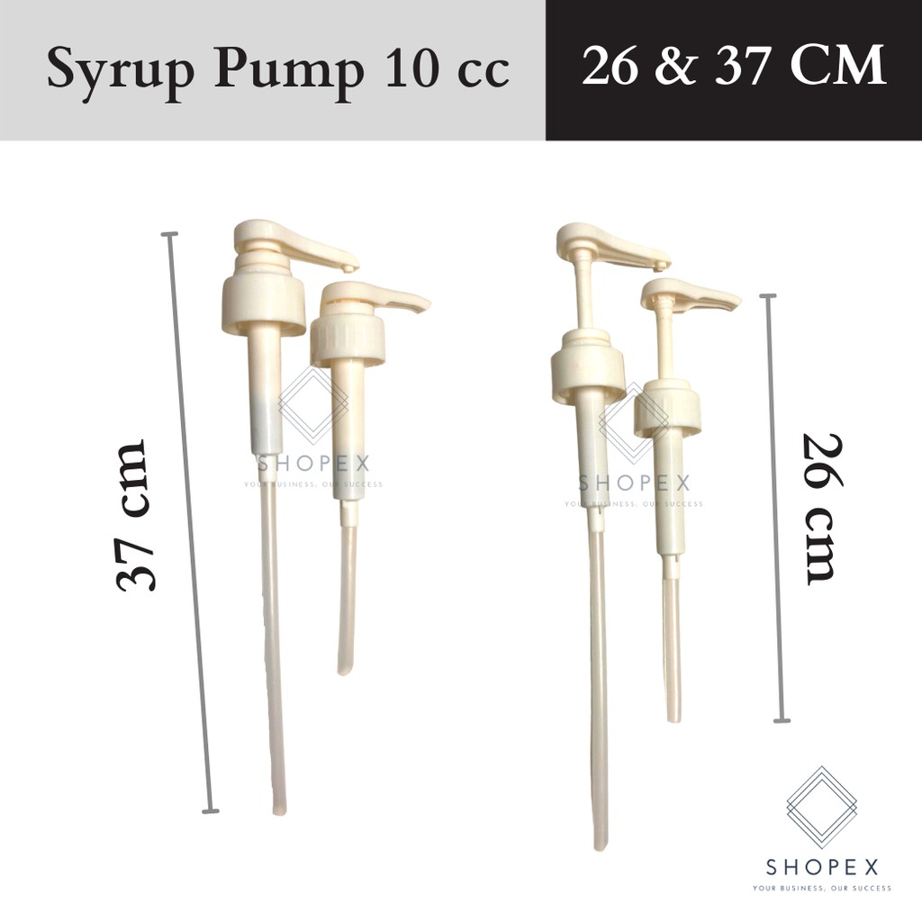 Universal Syrup Pump 10cc 26cm & 37cm (1PC.) / Syrup Milk Tea pump